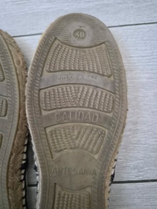 Espadrillas uomo beige e nere