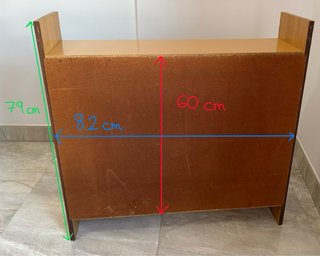Estantería madera pino 3 baldas
