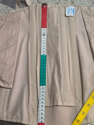 Faja semirrígida sacrolumbar beige/rosa