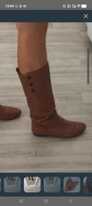 Botas de cuero marrones talla 39