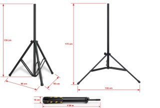 2 altavoces Fender 15" con trípodes Guil