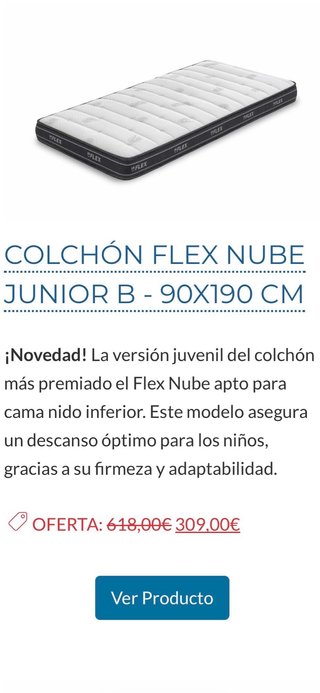 Cama nido Flex Somniflex F2 con o sin colchones