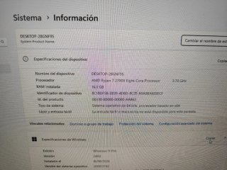 Ordenador Gaming Ryzen 7 RGB