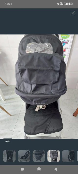 Silla de paseo Maclaren negra