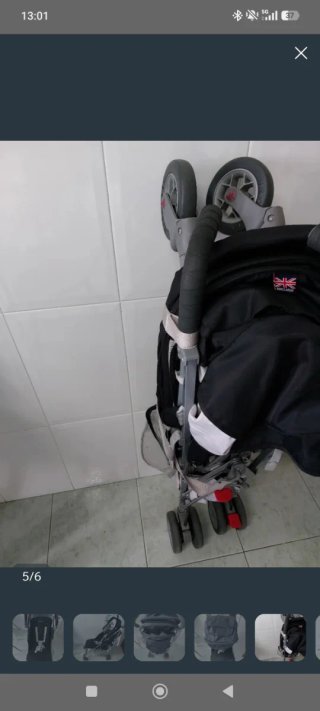 Silla de paseo Maclaren negra