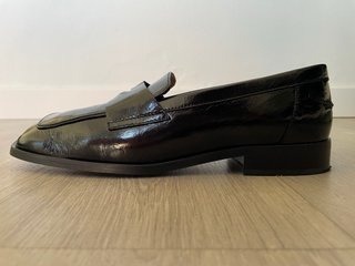 Mocasines BOSS de mujer Charol Negro T. 40