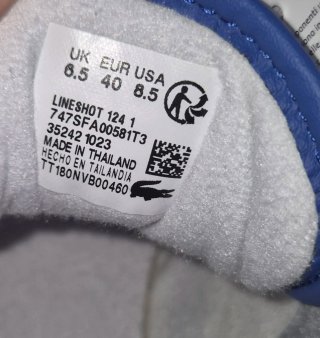 Deportivas Lacoste Blancas y Azules