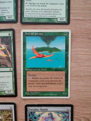 Pack 4x Aves del Paraiso + Grebas + Manto MTG