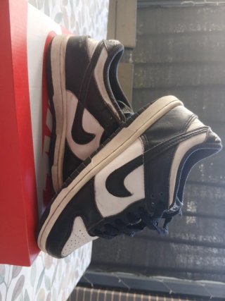 Zapatillas Nike Dunk Low Niño Negro Blanco