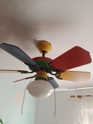 Ventilador infantil multicolor