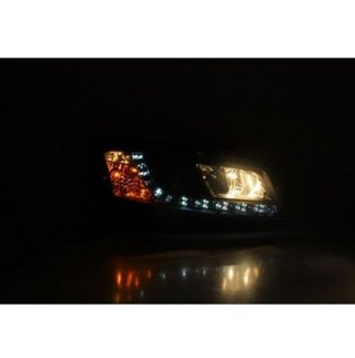 Faros delanteros LED para Fiat Stilo Black
