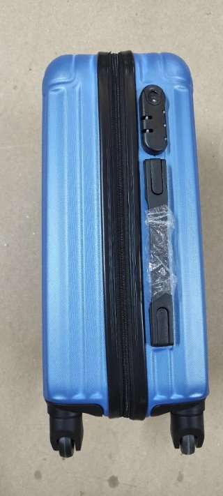 Maleta de viaje azul metálico