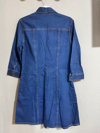 Vestido vaquero camisero manga 3/4
