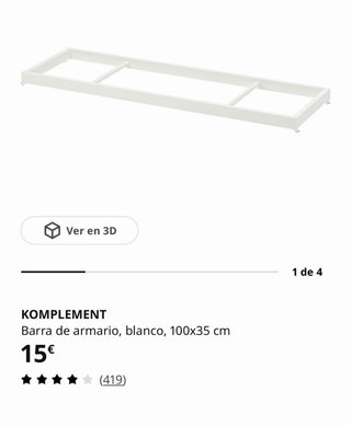 Estructura armario Pax Ikea blanca
