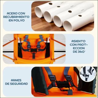 Columpio infantil naranja