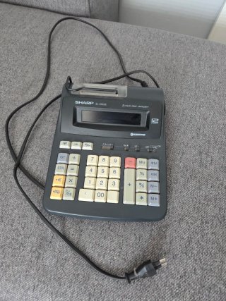 Calculadora Sharp EL-2902E con impresora.