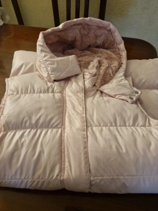 Chaleco Boboli beige/blanco talla 14