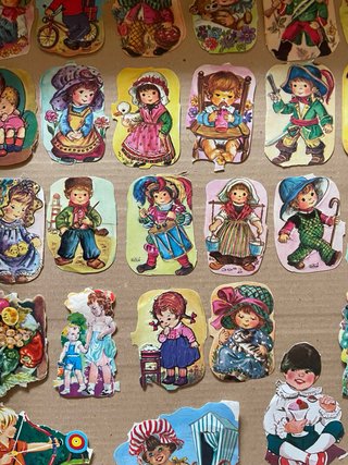 Lote Cromos Troquelados Antiguos Vintage
