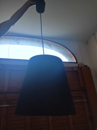 Lámpara de techo diseño negra