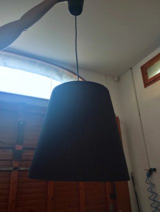 Lámpara de techo diseño negra