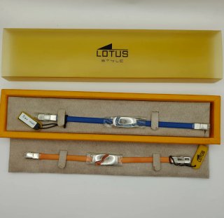 Pulseras Lotus Style Azul y Naranja