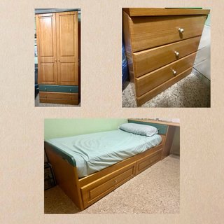 ¡OFERTA! Habitación 2 camas, armario y escritorio