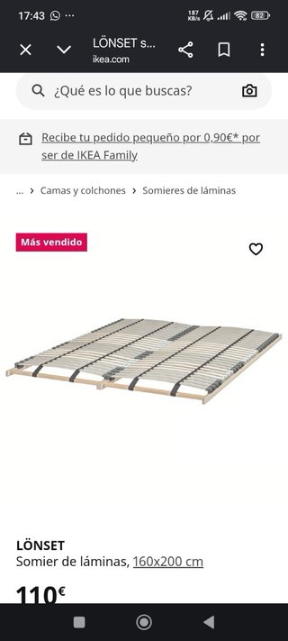 Estructura Cama IKEA Blanca con Cajones