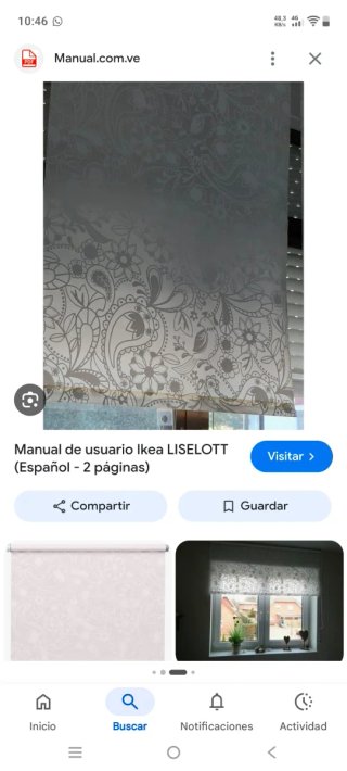 Cortina estor LISELOTT 160x195cm