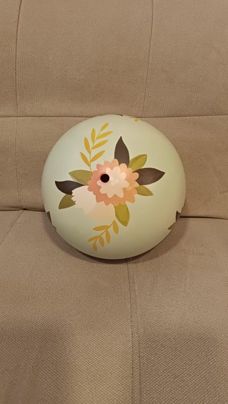 Globo terráqueo decorativo floral vintage