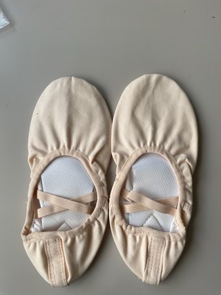 Zapatillas de ballet beige