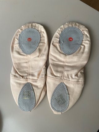 Zapatillas de ballet beige