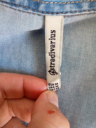 Camisa vaquera Stradivarius sin mangas mujer
