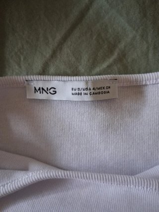 Vestido blanco Mango Talla S