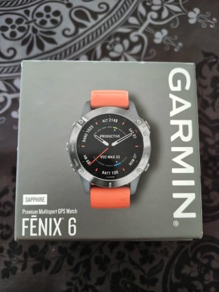 Garmin Fenix 6 Zafiro Titanio Verde/Plata