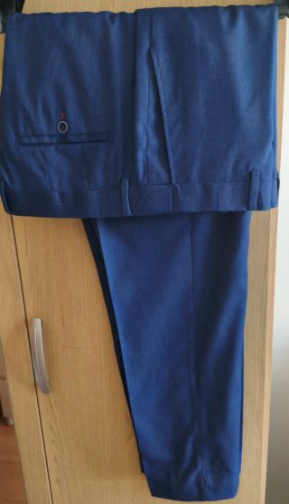 Traje de chaqueta azul caballero