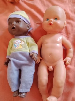 Lote de 2 muñecos bebé