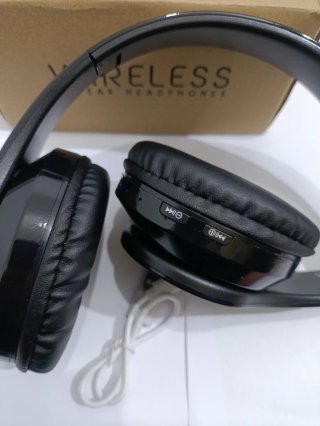 Auriculares Bluetooth Inalámbricos headphone Negro