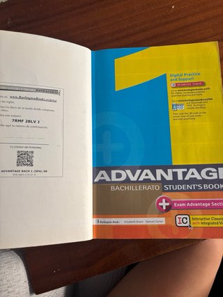 Advantage Student's book. Bachillerato 1