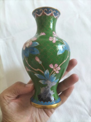 Jarron chino Cloisonné vajilla antigua vintage