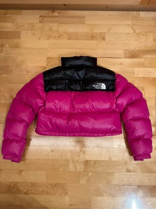 The North Face plumífero corto fucsia T. M