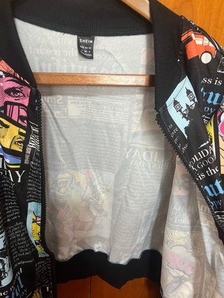 Chaqueta Bomber Pop Art Comic Shein Talla S 36
