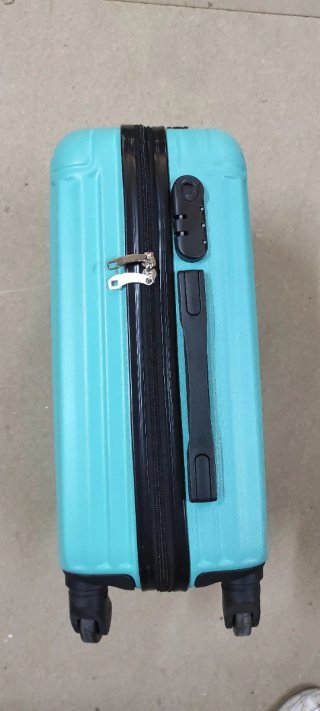 Maleta de viaje azul turquesa