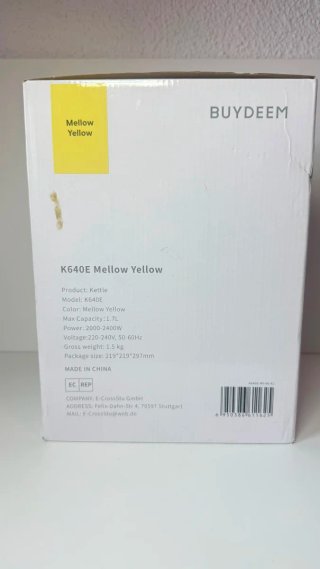 Hervidor Eléctrico BUYDEEM Amarillo