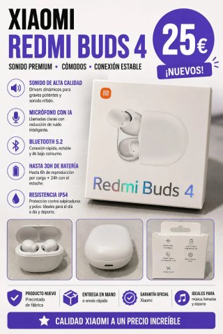 Xiaomi Redmi Buds 4 Blancos