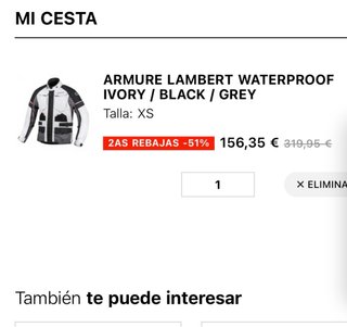 Chaqueta Moto Armure sin estrenar