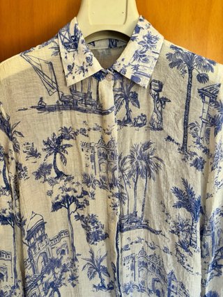 Abito Chemisier fantasia toile de jouy