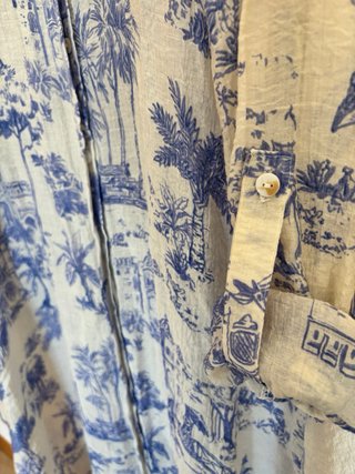 Abito Chemisier fantasia toile de jouy
