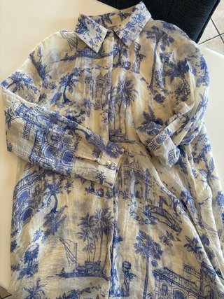 Abito Chemisier fantasia toile de jouy