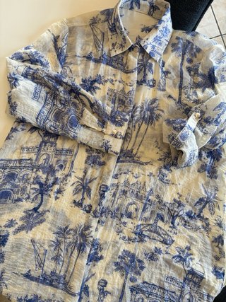Abito Chemisier fantasia toile de jouy