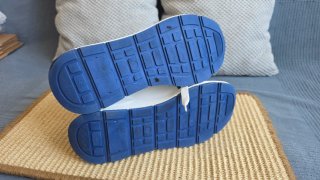 Zapatillas Versace Piel Azul y Blanco